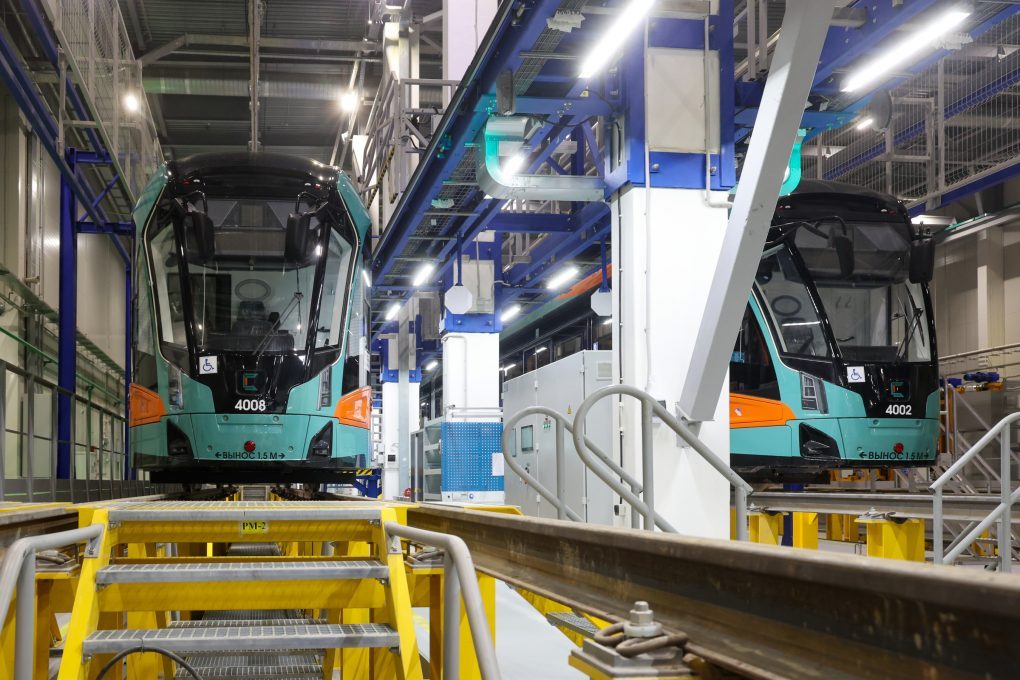 Фото пресс-службы Администрации Губернатора Санкт‑Петербурга запуск скоростной трамвайной линии «Славянка»