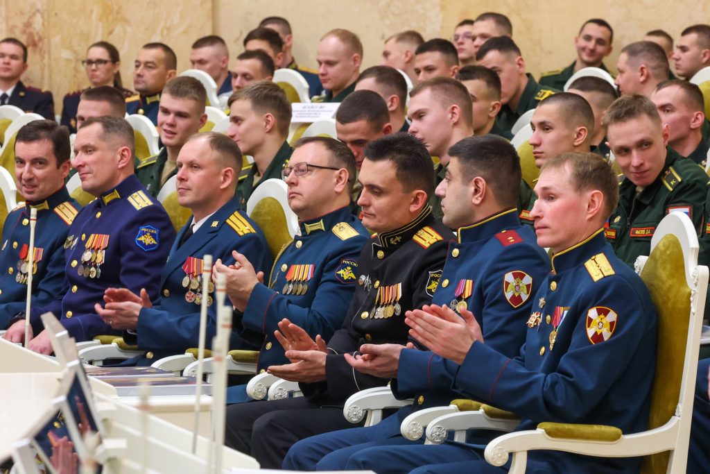 торжественный приём в Мариинском дворце , посвящённый Дню защитника Отечества